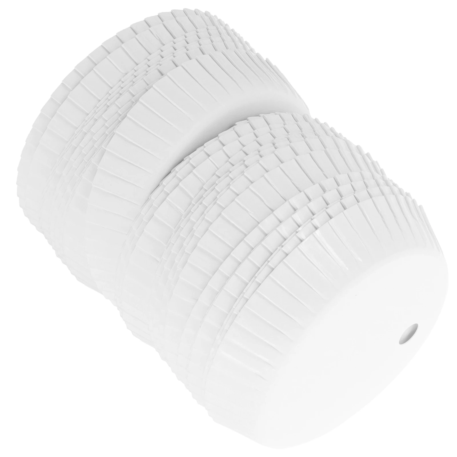 

100pcs Paper Cup Lids 65mm Diameter White Disposable Stackable Drink Covers Hygienic Tea Coffee Kitchen Bar Accessories