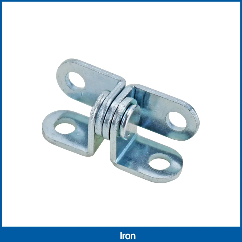 

360° Miniature Bent Iron Hinge for Industrial Equipment Cabinets - Corner Symmetrical Hinge for Metal Cabinets
