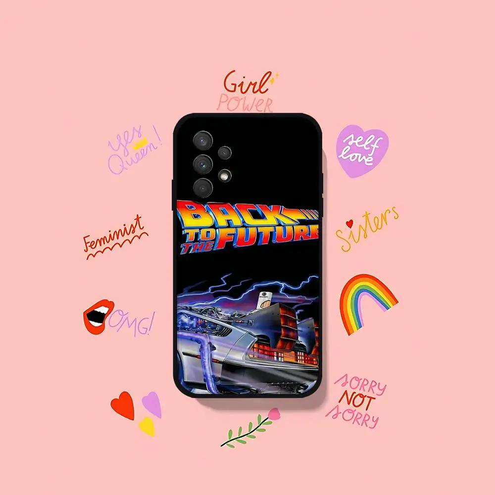 العودة إلى المستقبل حافظة هاتف لهاتف سامسونج جالاكسي S25 S24 S23 S22 S21 FE Plus Ultra A13 A20 A32 A70 غطاء أسود #6