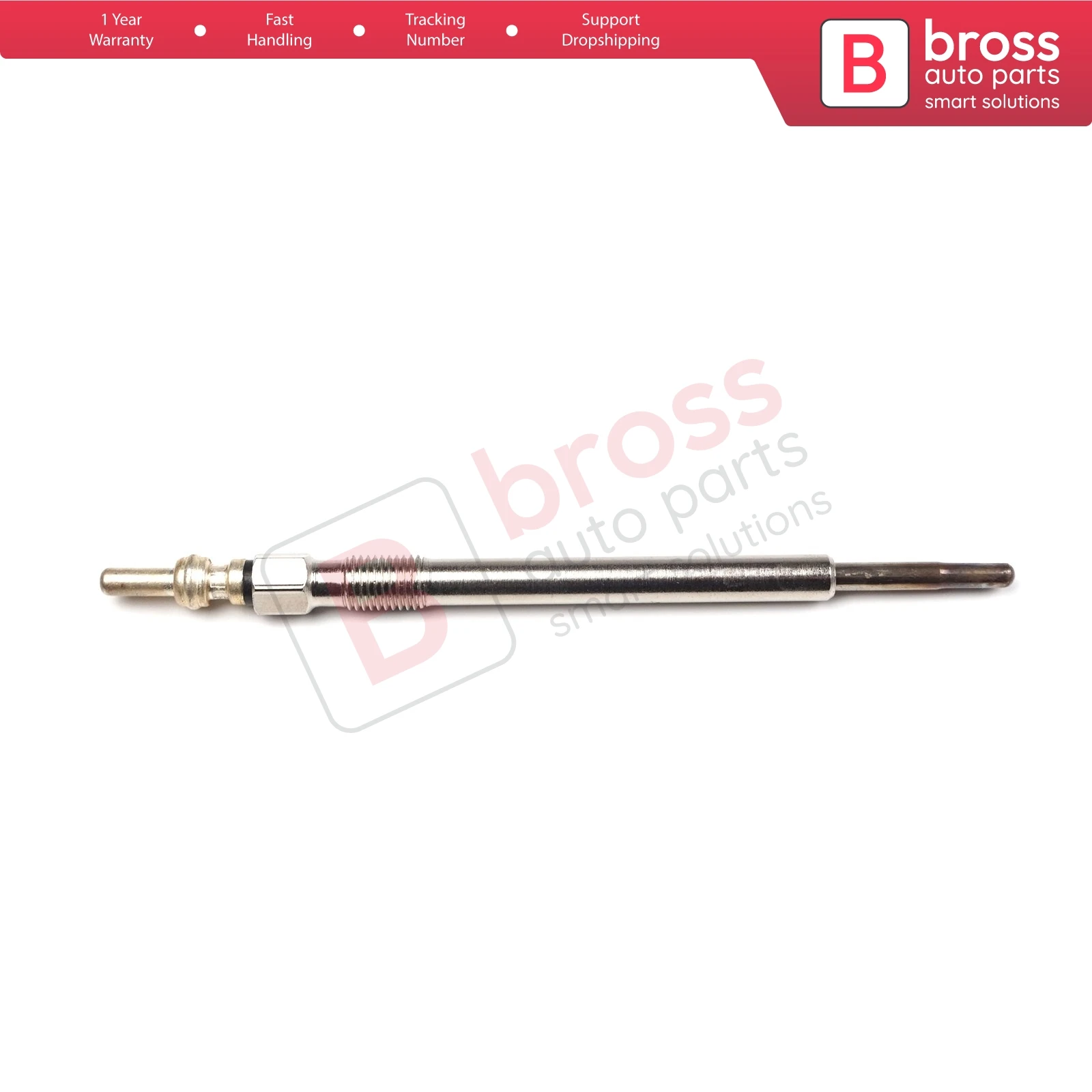 Bross Auto Parts BGP48 1 Piece Heater Glow Plugs GX4126, 0100276002 for Citroen Peugeot Volvo Jaguar Land 2.4-2.7-3.6