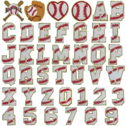 Cute Baseball English Letters Numbers Emblem Clothing Accessories Badge Sticker Embroidered Embroidery Sticker Iron-on Patches