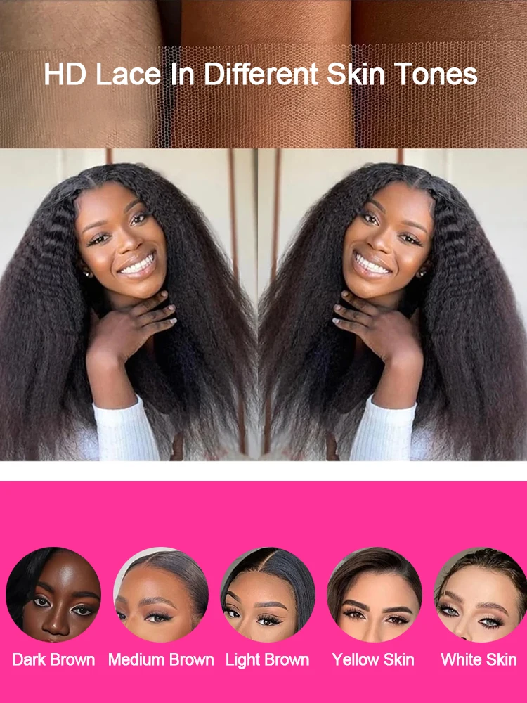 250% الكثافة غريب مستقيم 13x6 الدانتيل الجبهة الباروكات شعر الإنسان ياكي مستقيم الدانتيل الباروكات الأمامية الشعر البرازيلي شعر بشري لعذراء شعر مستعار #3