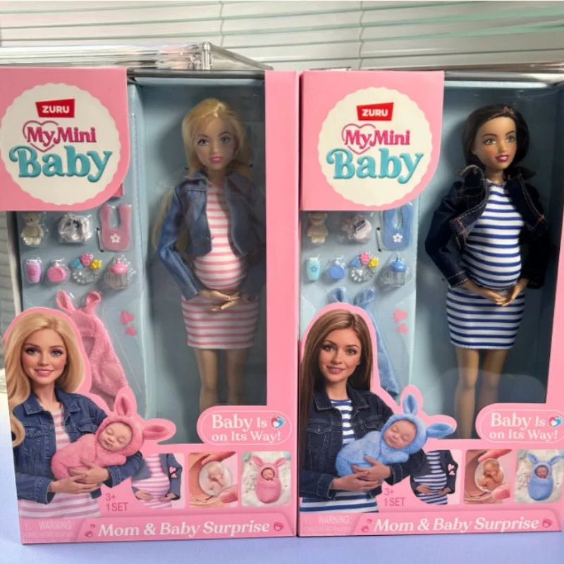 My Mini Baby Pregnant Mom Doll Mom Baby Surprise Doll Set Figurines Birthday Gift Authentic In Stock
