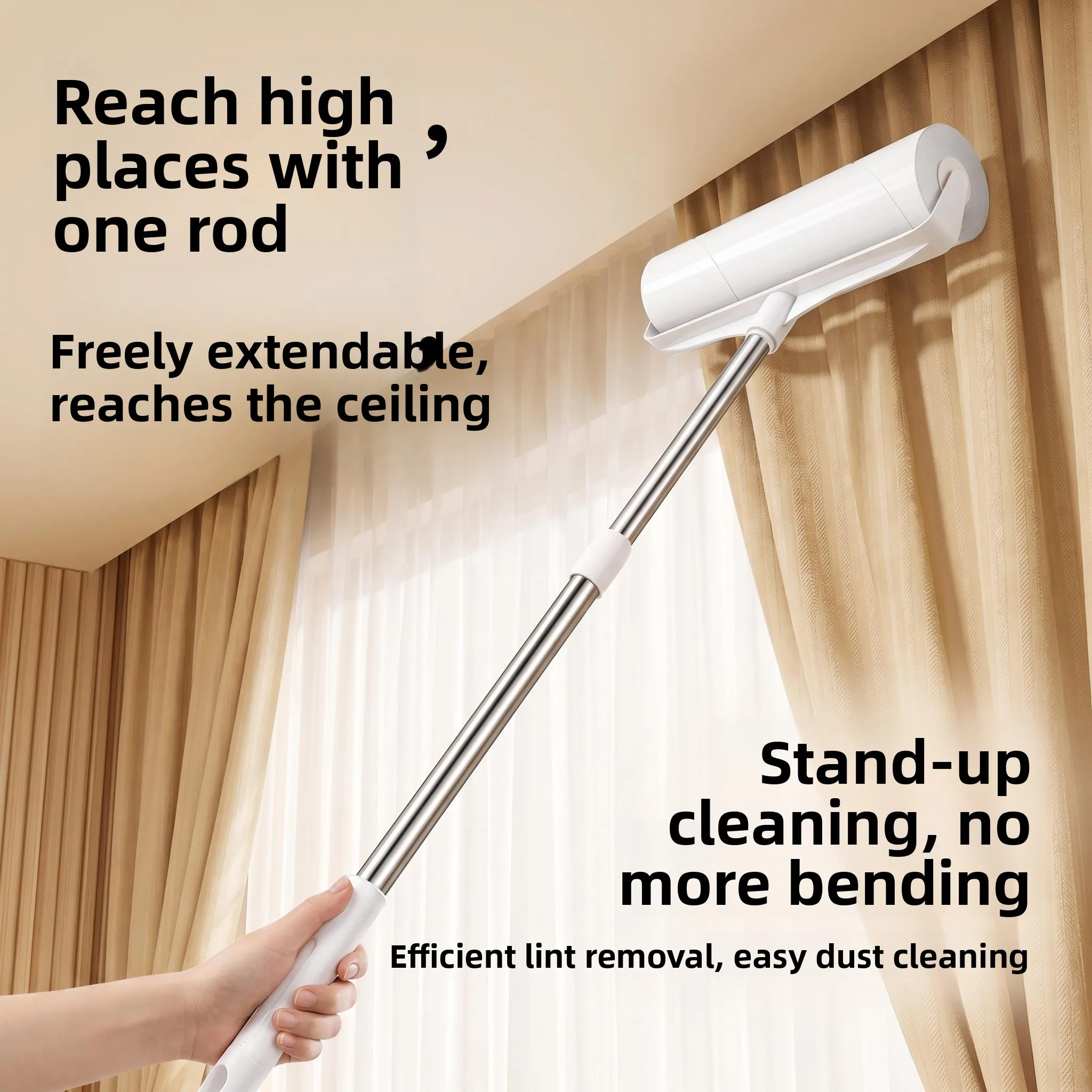 ultra-strong-sticky-hair-remover-roller-bed-sheet-detacher-long-rod-extendable-floor-cleaning-tool-for-clothes-and-carpets