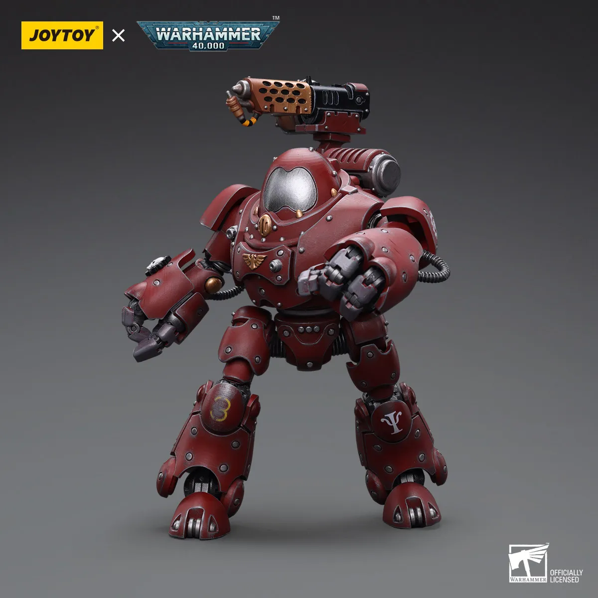 

Фигурка JOYTOY Warhammer 40000/40k Adeptus Mechanicus Kastelan Robot с Incendine Combustor, модель для коллекции, подарок, украшение