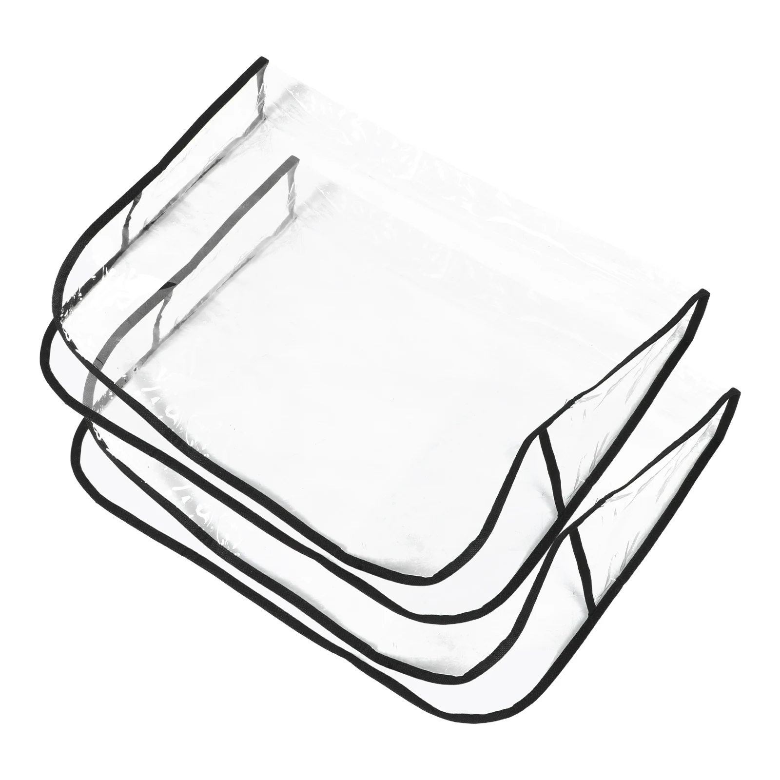 

2pcs Salon Chair Cover Clear Waterproof Plastic Square Backrest Protector For Hairdressing Spa Tattoo Chairs Pvc Reusable Seat