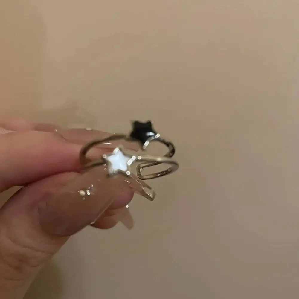 조정 가능한 오픈 반지, 합금 하트 트위스트 링, 커플 패션