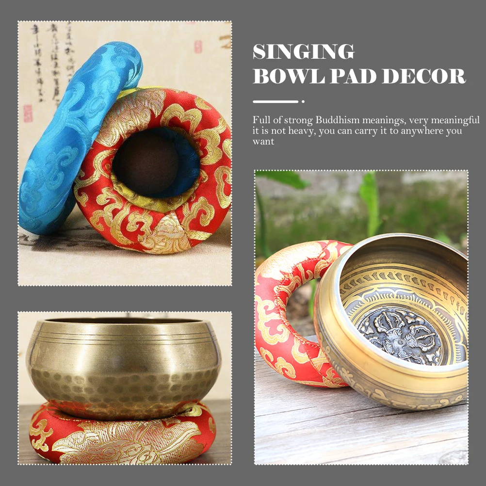 

Singing Bowl Pads Music Meditation Washer Percussion Kit Manual Sound Mat