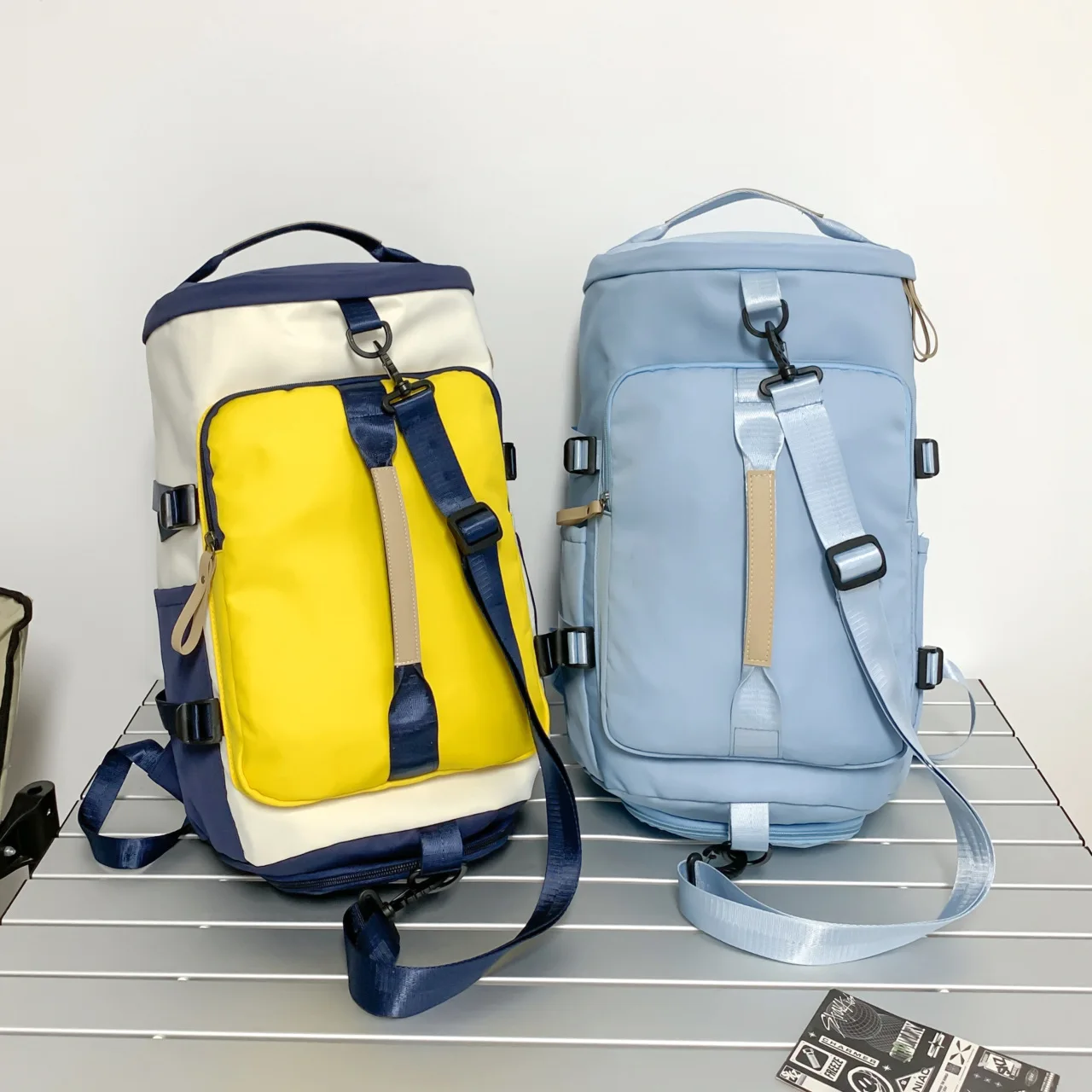 Korean Outdoor Leisure Travel Bag Shoulder Carry Large Capacity Luggage Bag for Weekend Swimming Yoga Gym Backpack