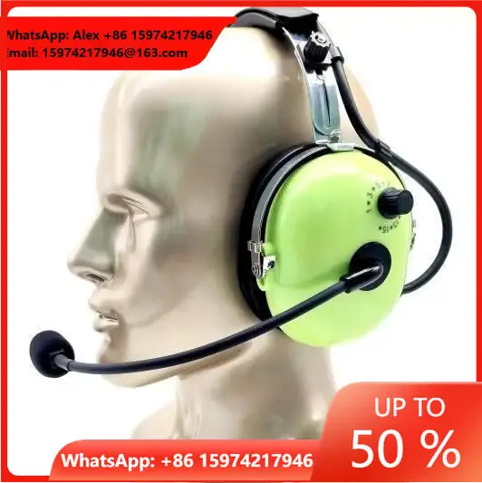 Noise Attenuating NNR 25dB Smart Aviation Headset Full Duplex Intercom Headphone Built-in Radio Long-Range Connectivity 12-18hrs