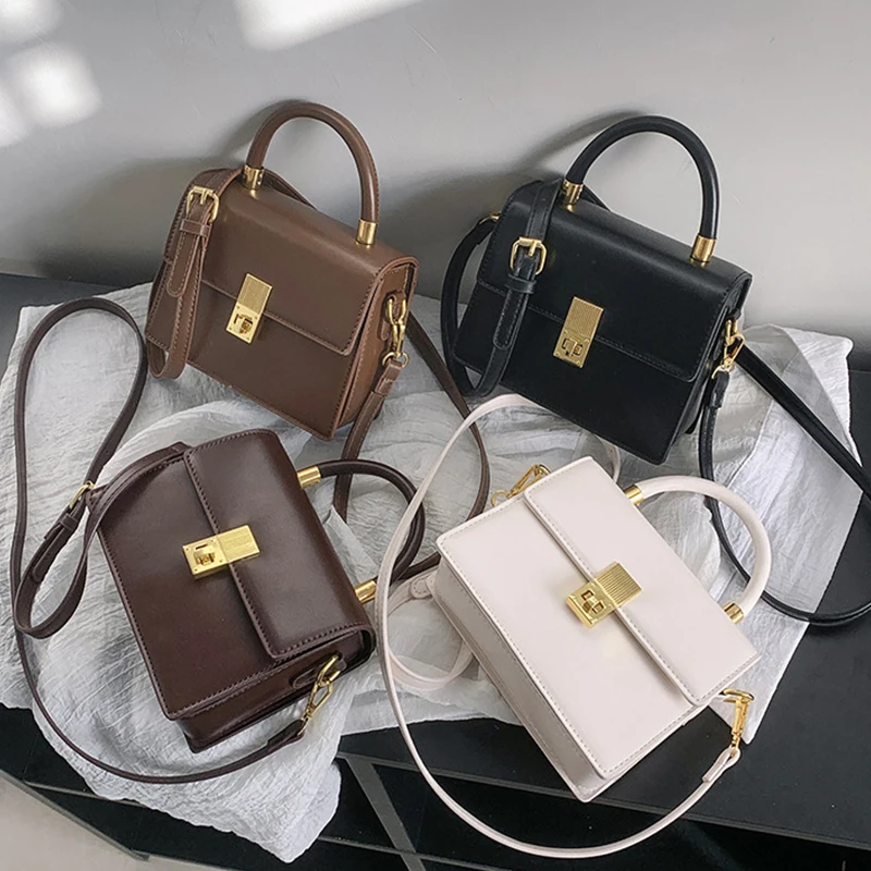 Luxury PU Leather Crossbody Bags with Short Handles for Women 2023 Nerw Fashion Ladies Shoulder Bag Handbags and Purses