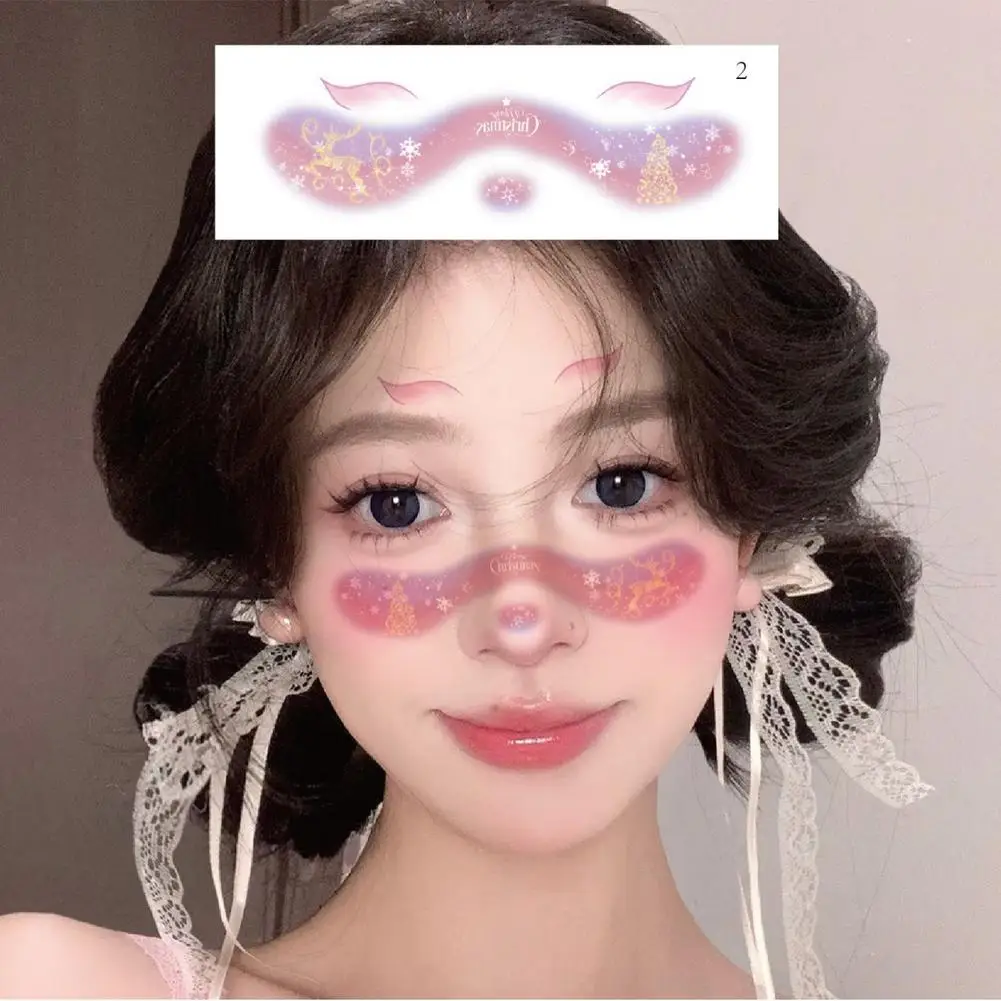 

Cartoon Fake Freckle Stickers For Women Waterproof Christmas Glitter Temporary Tattoos For Face Makeup Festival ﻿Party Chri R0B3