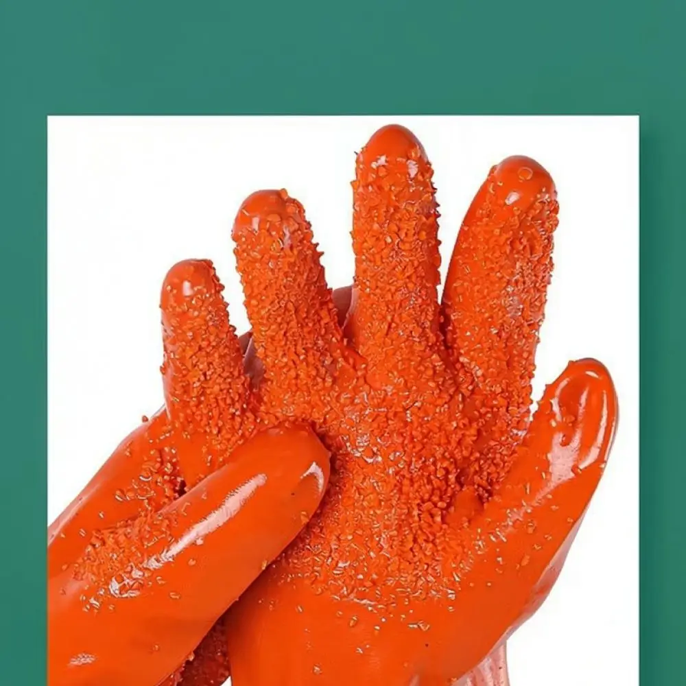 Heavy Duty Rubber Work Gloves Full Dipped Anti Slip Oil Resistant Waterproof Protection For Fangzhuo Industrial Chemical Safety