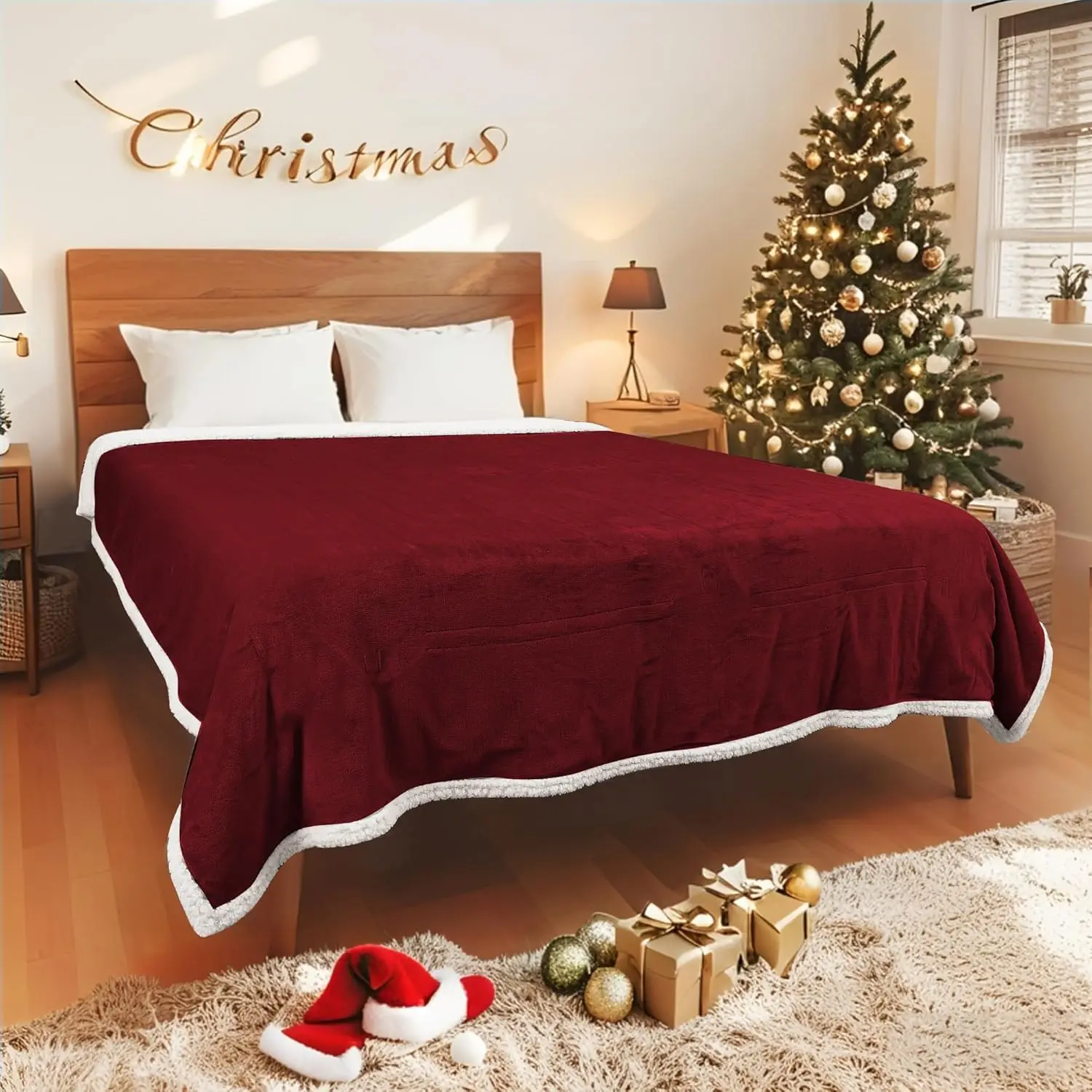 

Full-Size Electric Heated Blanket, 72x84 Inch, Soft Flannel with 10 Heat Settings and Auto Shut-Off Timer