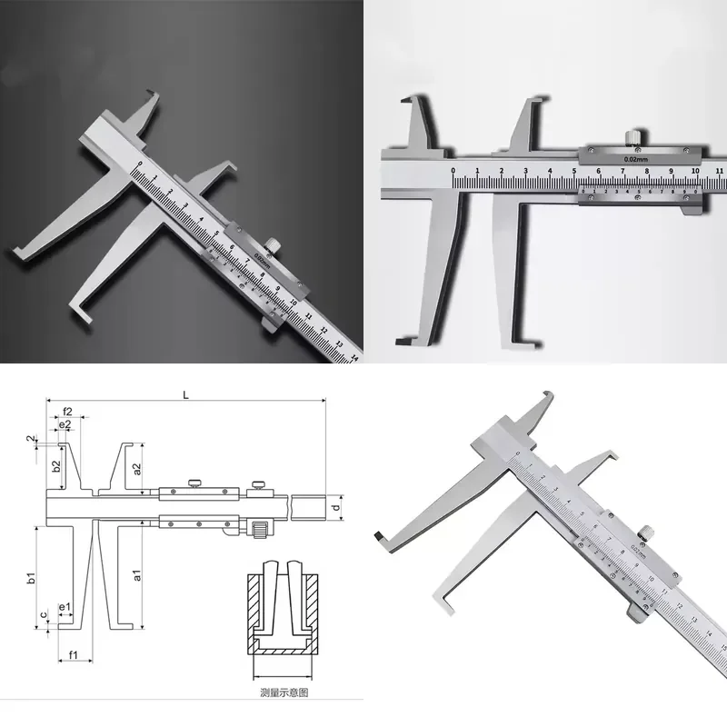for  Stainless Steel Inner Groove Vernier Caliper 9-150mm 20-200mm 30-300mm 50-500mm High Quality Precision Measuring