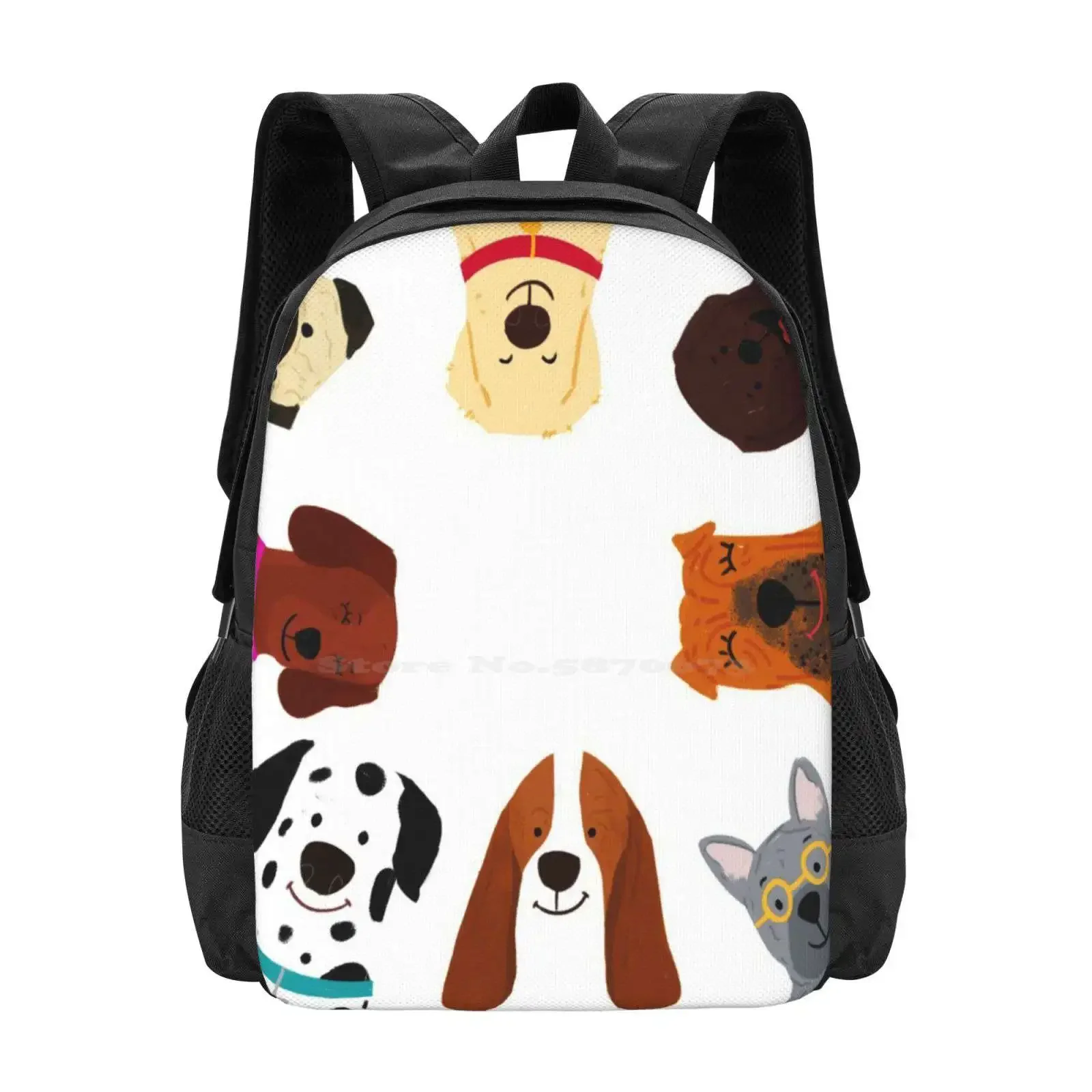

Собаки! Сумка-рюкзак для мужчин, женщин, девочек-подростков, собак, мопс, французский бульдог, лабрадор, милые животные, дети