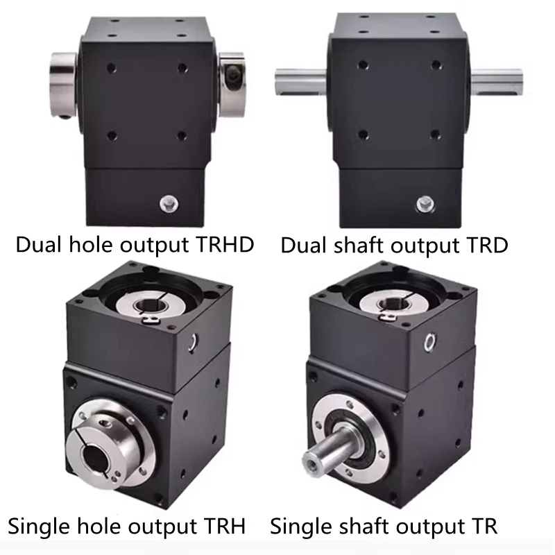 90 Degree Right Angle Steering Gear Cross Commutator Reducer Ratio 2:1 3:1 5:1 for 57 frame NEMA23 Stepper Motor Input 8mm