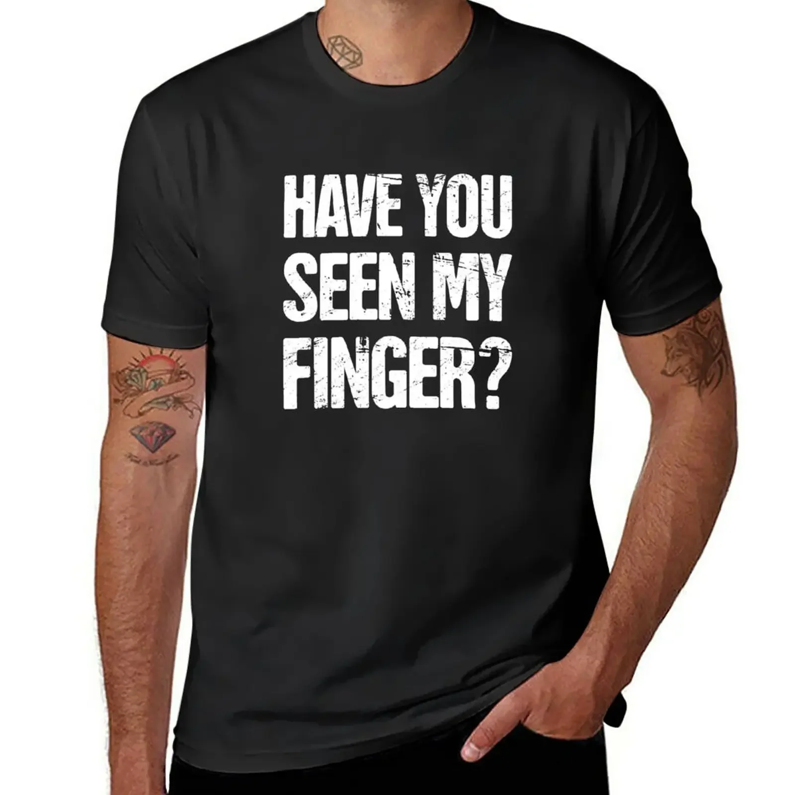 Funny Amputated Missing Finger Amputee Gift T-Shirt kawaii clothes tees mens vintage t shirts