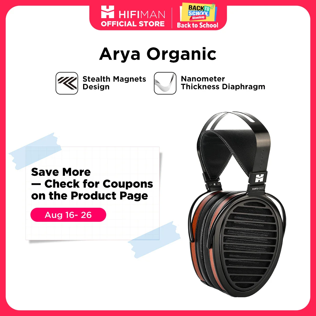 HIFIMAN Arya Organic ヘッドホン ブラウン 特別割引