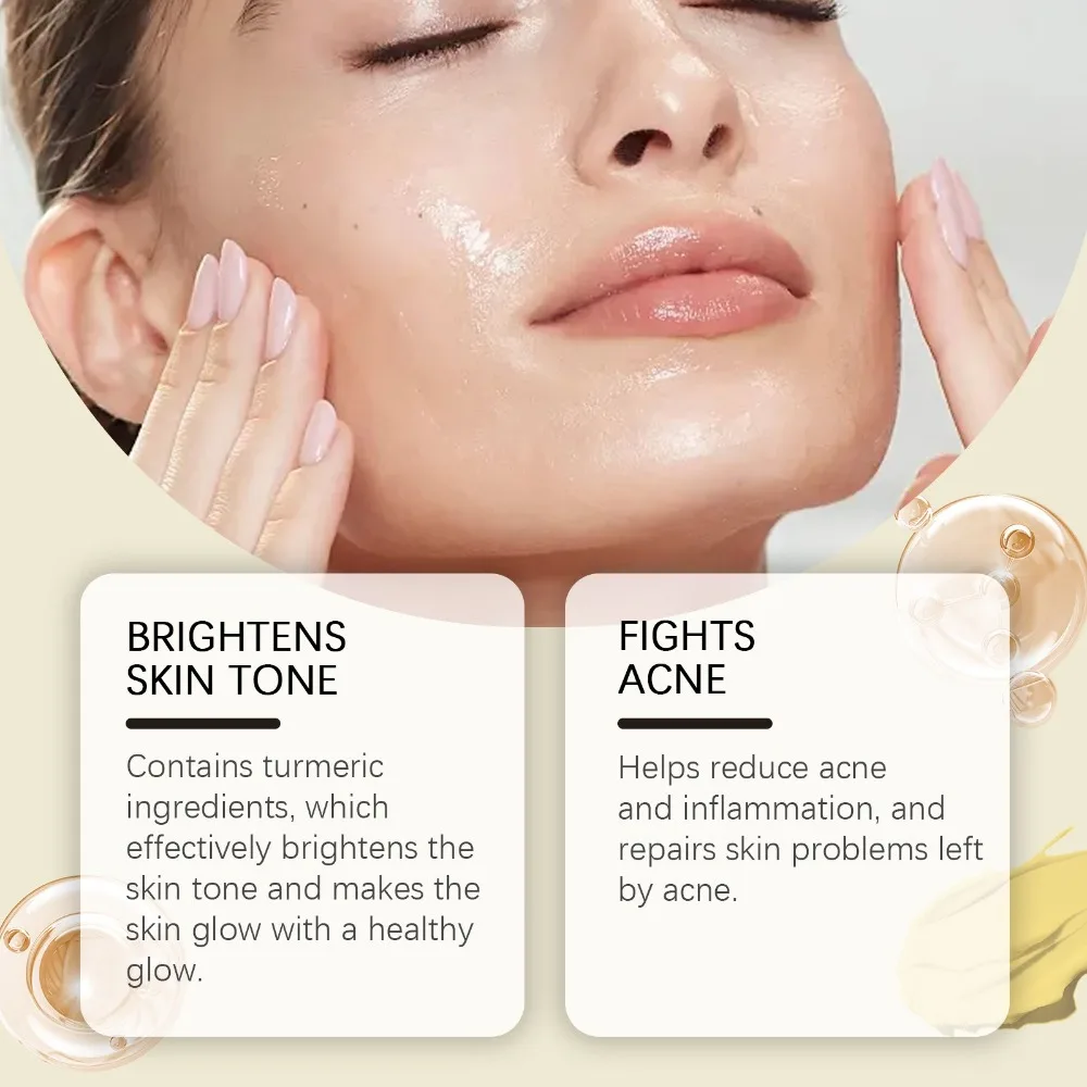 New 50g Facial Care Cream Hydrates Nourishes Turmeric Cream Facial Treatment Moisturizing Cream Woman Girls