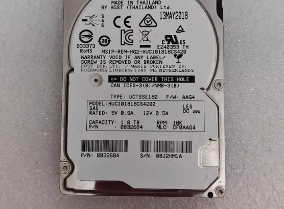 

For HUC101818CS42000 1.8T 2.5-inch 10K 12Gb SAS server hard drive