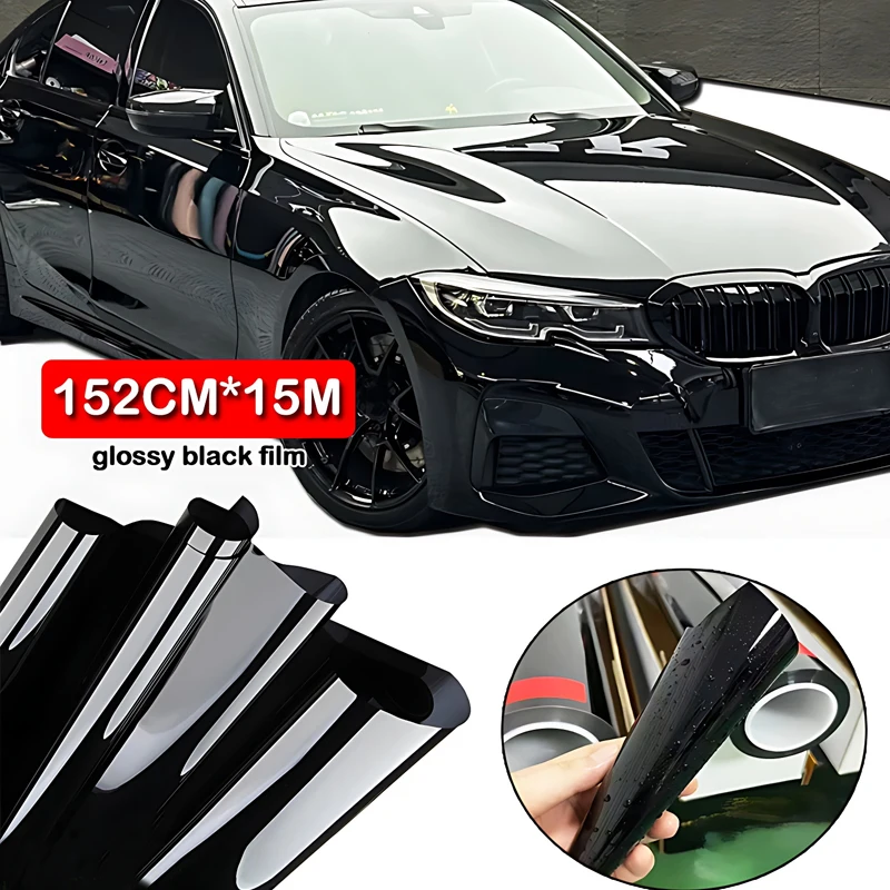 152cm*15m TPH-6.5mil Gloss Black Invisible Car Film PPF Washing Machine Paint Protective Film Auto Parts For Audi q7/a4/a6/q5