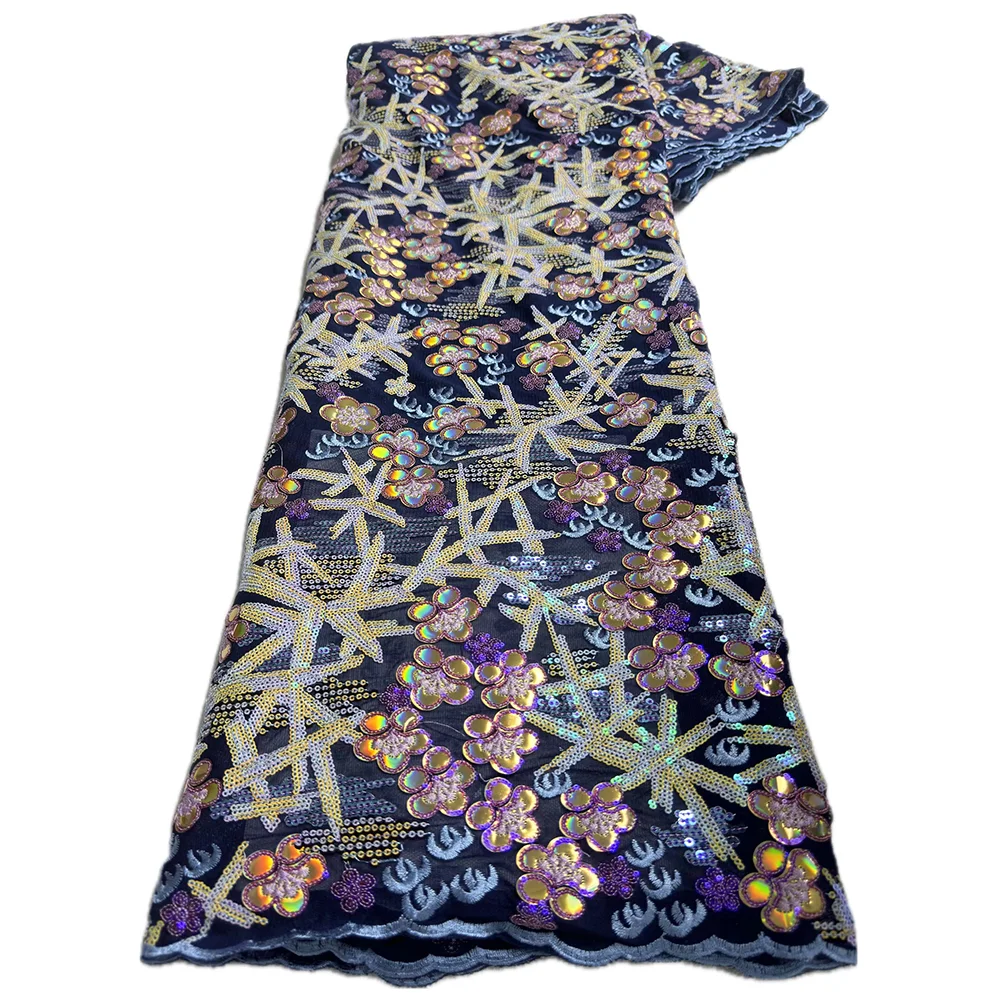 

Nigerian Velvet Lace Fabrics African Lace Fabric 2025 High Quality Lace Material Embroidered French Lace Fabric Sewing