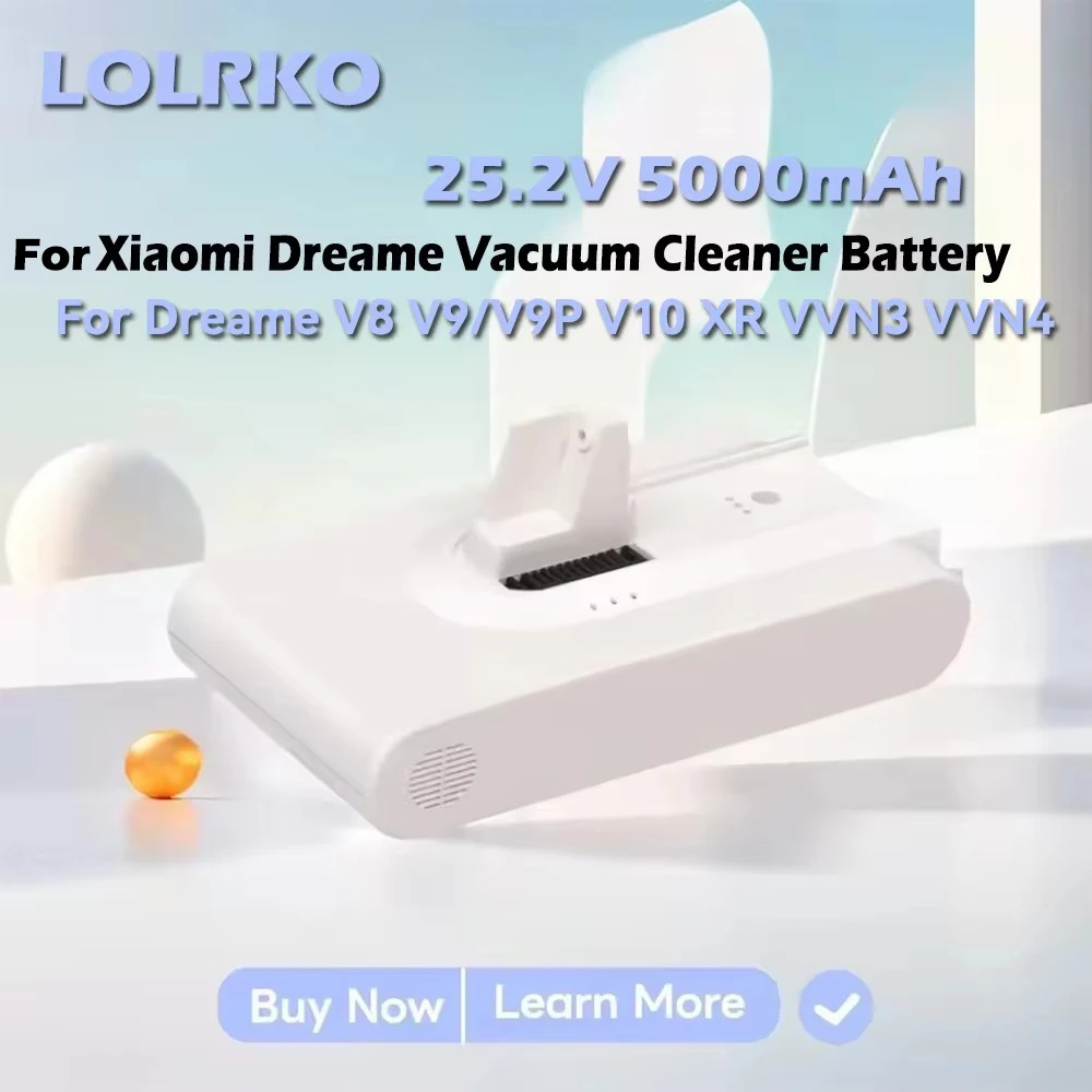 Neuer originaler 5000-mAh-Ersatzakku – für Xiaomi Dreame V8/V9/V9P/V10/VVN3/VVN4/XR