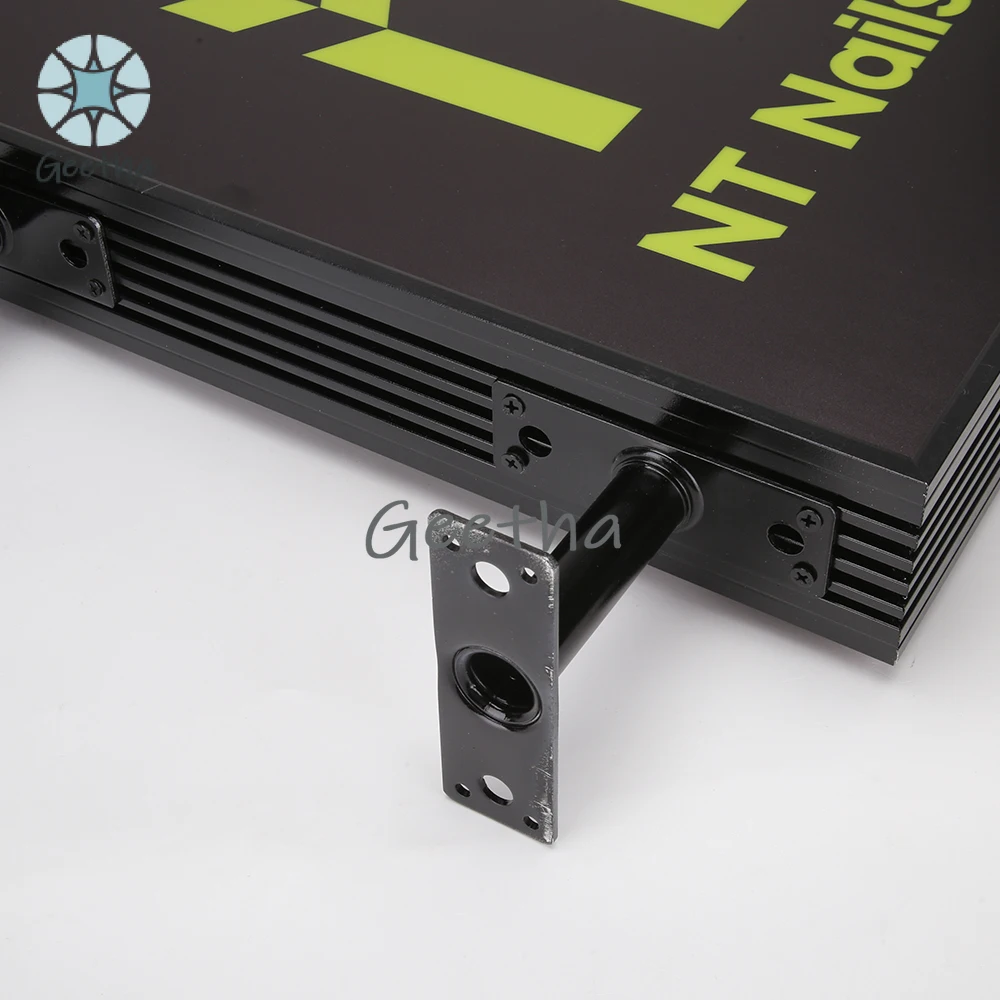 Двусторонний лайтбокс, светодиодные световые вывески, рекламные вывески на заказ, магазинная вывеска, наружное освещение, 45x32 см, световой короб с логотипом