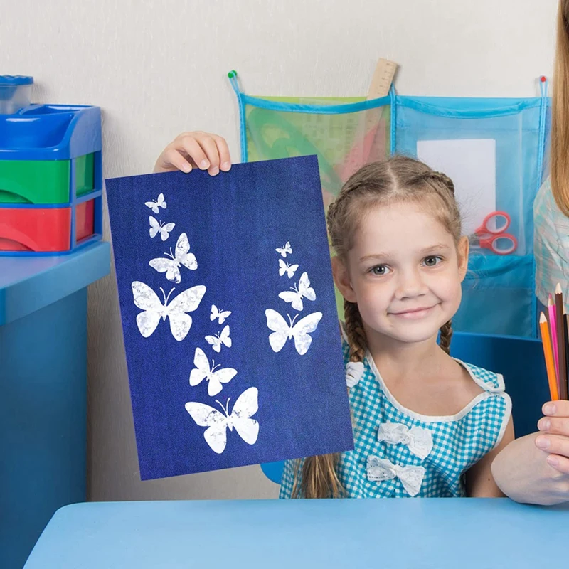 30 Sheets Cyanotype Paper With 2 Sheet Acrylic Panel Sun Print Paper Kit, Cyanotype Paper