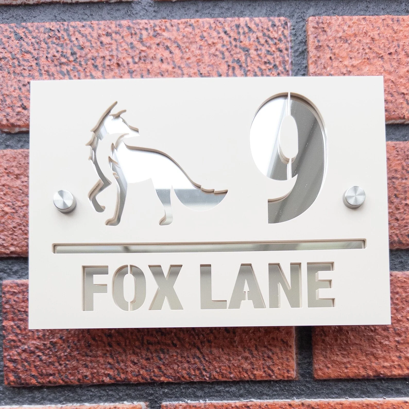 جديد رقم المنزل تسجيل لوحات جدار المنزل قطع الليزر مات رمادي داكن الاكريليك رقم منزل جديد هدية شخصية عنوان اللوحة