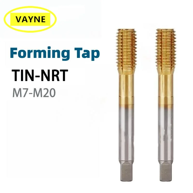 

1pcs VAYNE HSSE Metric and Fine Forming Tap With TIN M7X1/M8*1.25/M9M10M12M14M16M18M20X2.5 1.75 1 1.5 Machine Taps