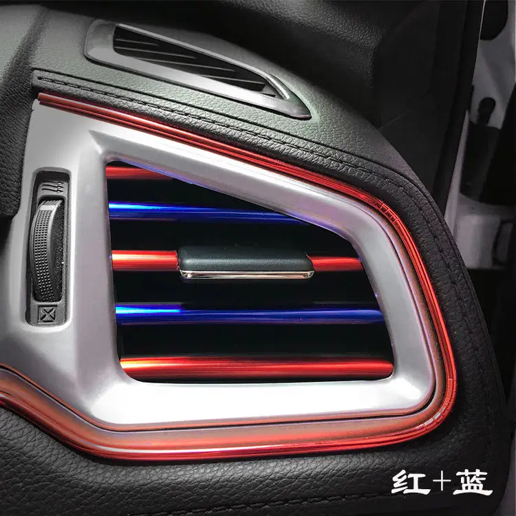 10Pcs 20cm Universal Car Air Conditioner Outlet Decorative U Shape Moulding Trim Strips Decor AUTO Styling Accessories  Sales