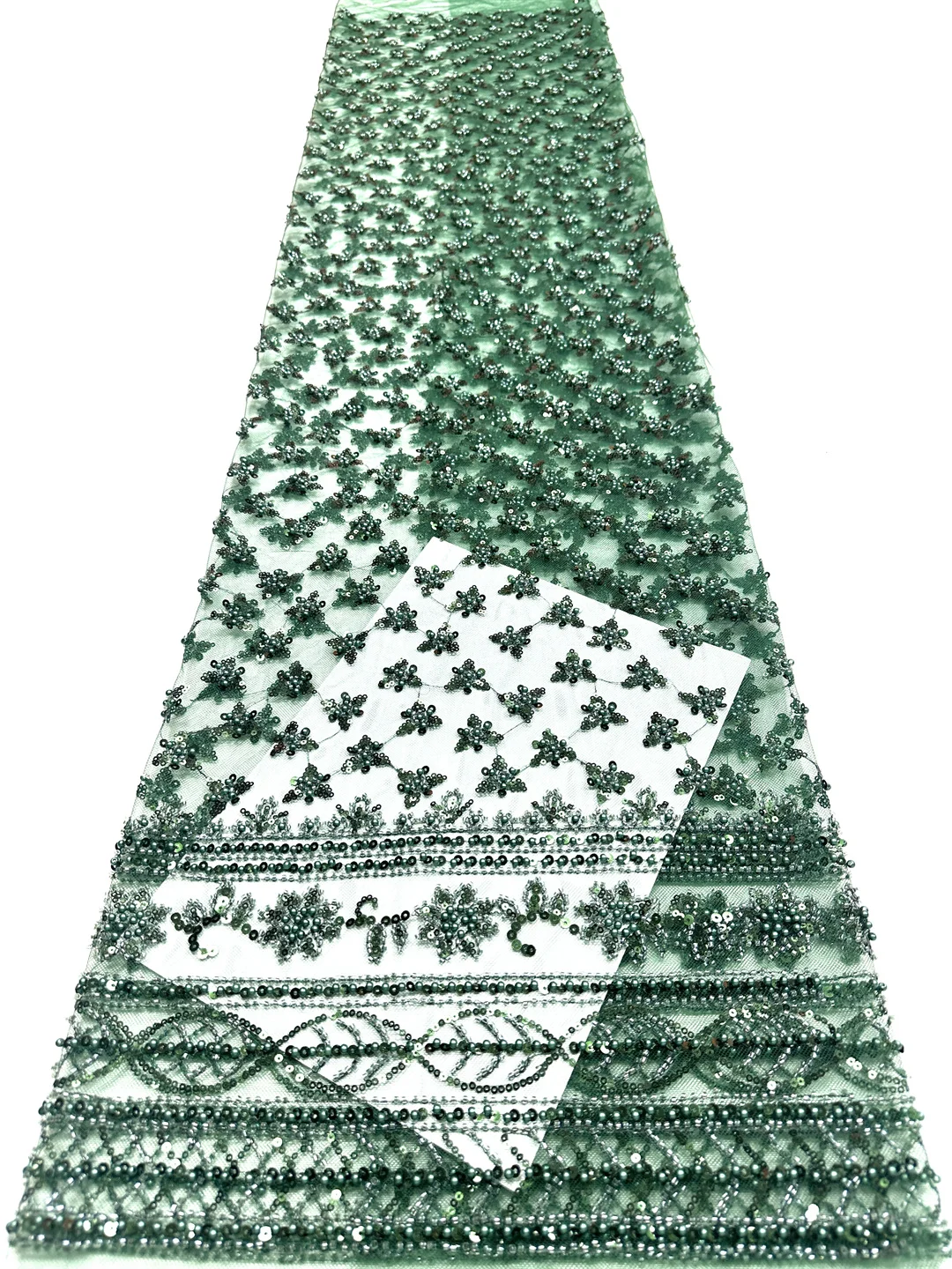 

Элитная африканская кружевная ткань с пайетками и бисером 2026: Высококачественная вышитая французская нигерийская сетчатая кружевная ткань для свадебных платьев