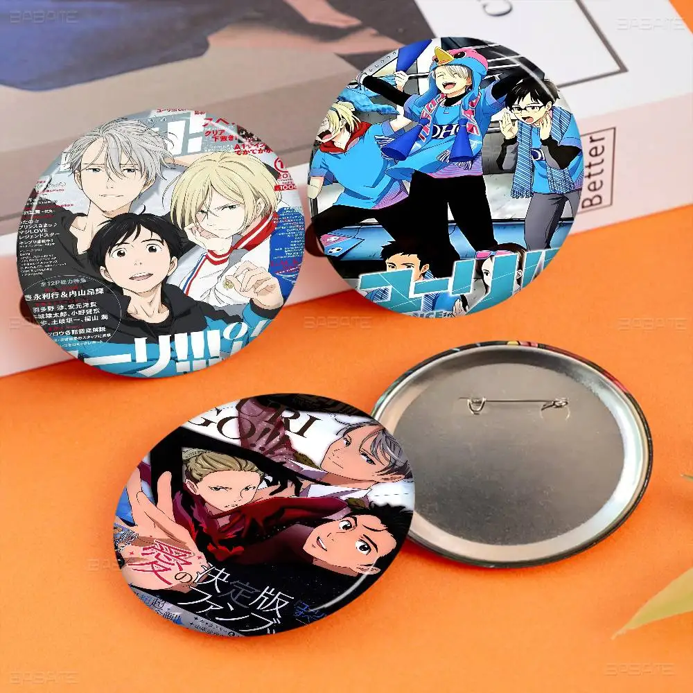 Yuri On ICE Classic Movie Photo Brooches Creative Round Badge Gifts Pins 32/44/58mm