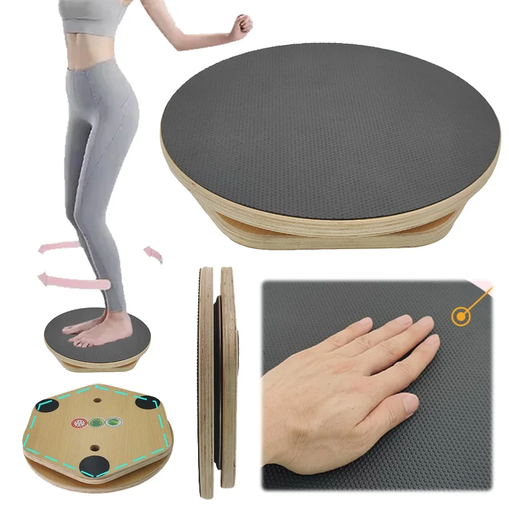 Ab Twister Board Waist Twist Board Non Slip Waist Twisting Disc Heavy Duty Twister Exercise Board  Fitness Training Cornhole