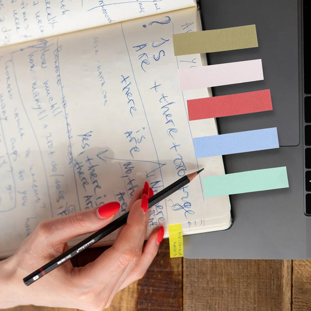 9 set Schede per libri Indice colorato Adesivi Easy Peel Stick Multiuso Ufficio Casa Lettura Note File Cartelle Diari Catalogo