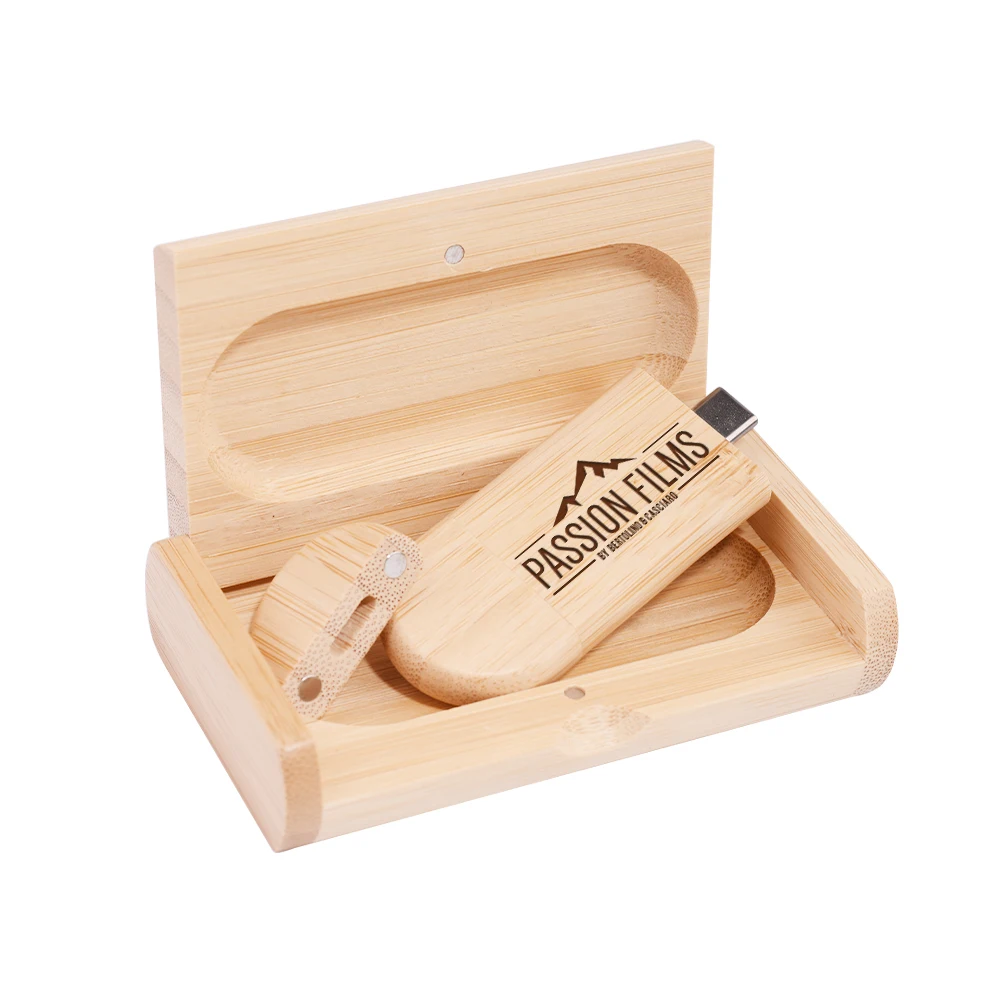 TYPE-C 나무 USB 플래시 드라이브, 128GB 무료 사용자 정의 로고 메모리 스틱, 64GB 100% 실제 용량 펜 드라이브, 32GB 결혼 선물, 2 in 1