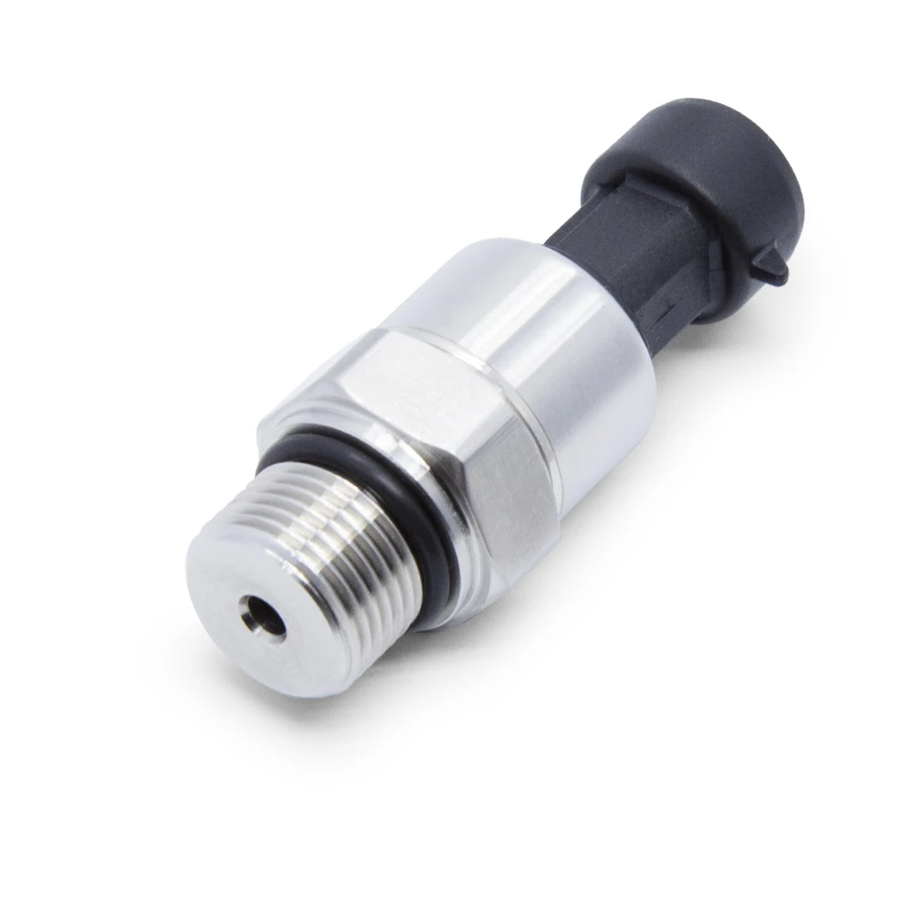 Water Oil Fuel Gas Air Pressure Stainless Steel Sensor Transducer G3/8-19 5V DC Or 12V DC 0.5-4.5V 0-30Bar Gauge Optional