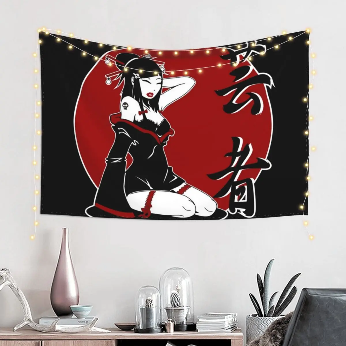 Geisha Pinup Jp 2 Tapestry Aesthetic Room Decor Decor Home Decorations For Your Bedroom Tapestry