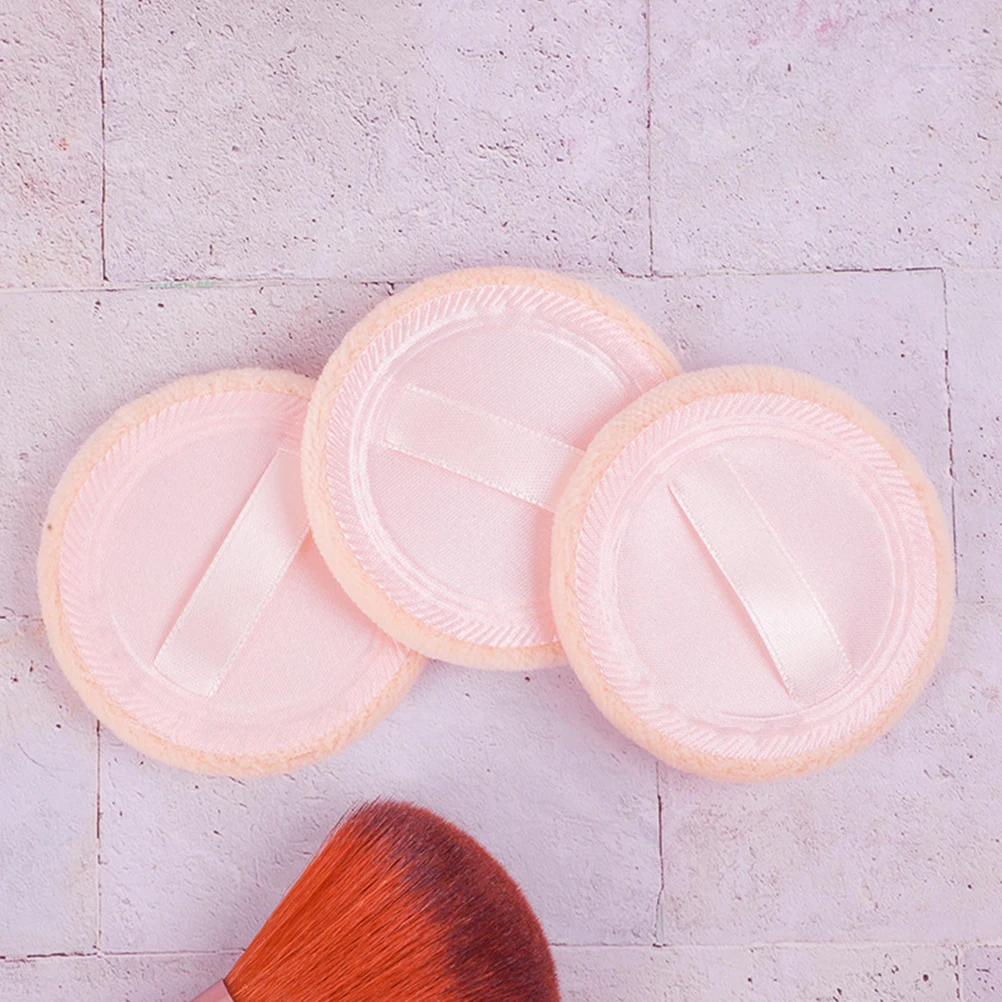 

15pcs Rounded Powder Puff Simple Makeup Pads Supple Small Face For Smooth Application Cotton Makeup Tools