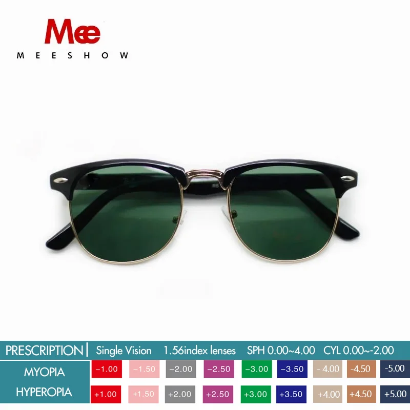 MEESHOW Prescription Sun Myopia Glasses Polarized Quality Classic Men Women Reading Sunglasses Customized Sonnenbrillen 844