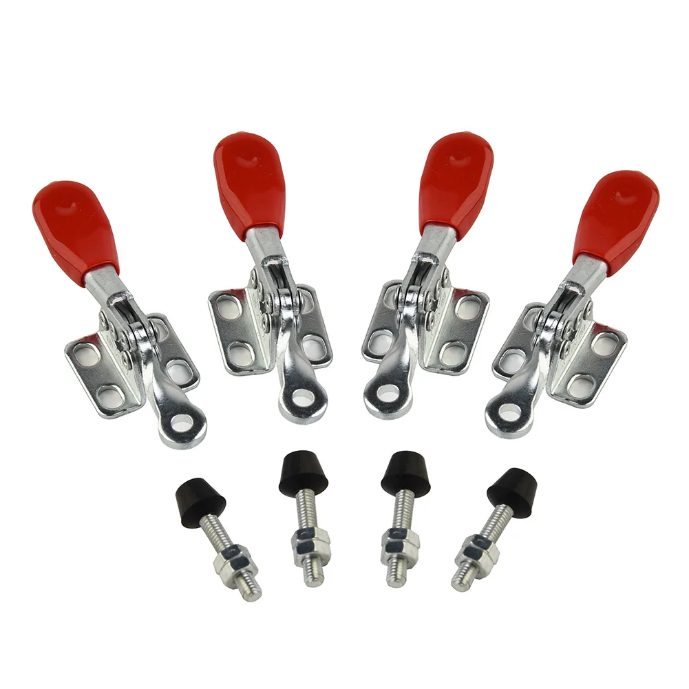 4pcs Toggle Clamps 80mm Equipment Fixing Hand Tool Horizontal Quick Release Workshop New Practical High Quality