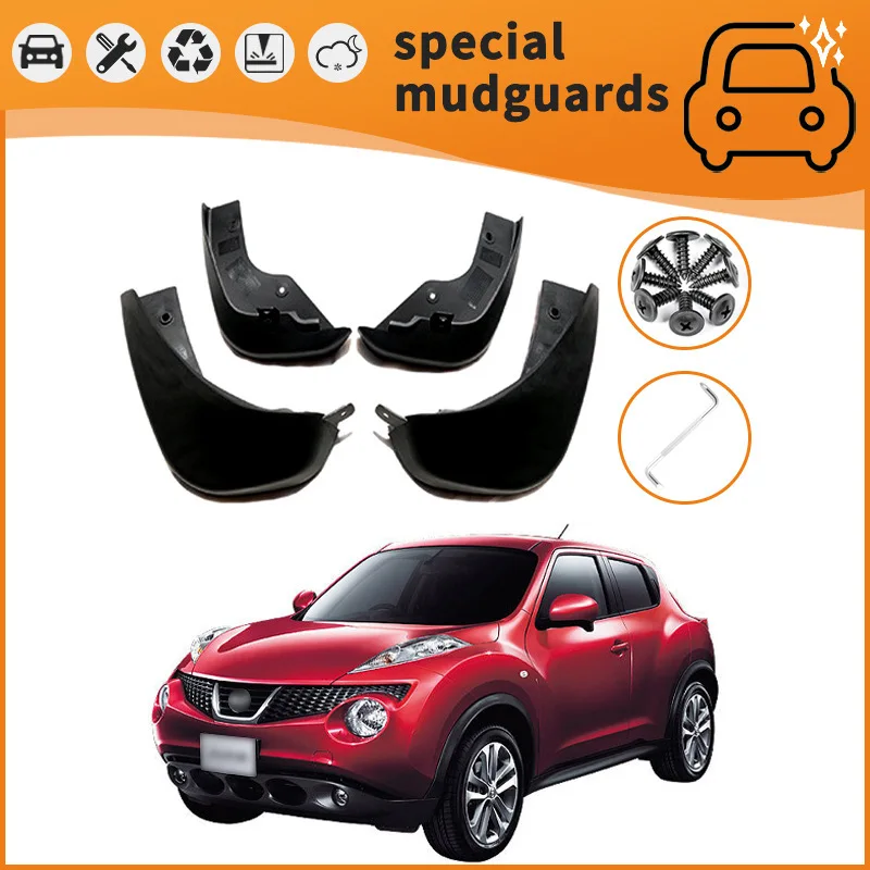 For 10-24 Nissan MURANO Juke Kicks models Mudguards Fender Mudflaps Front Rear Flares Splash Guards Cover Car Accessorie