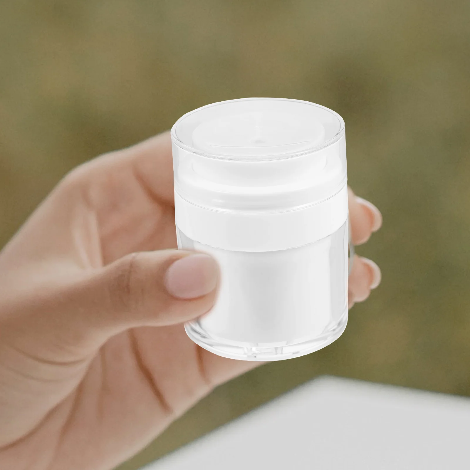 2 pçs dispensador de bomba recarregável vazio loção garrafas creme pequeno com frasco plástico viagem mal ventilado