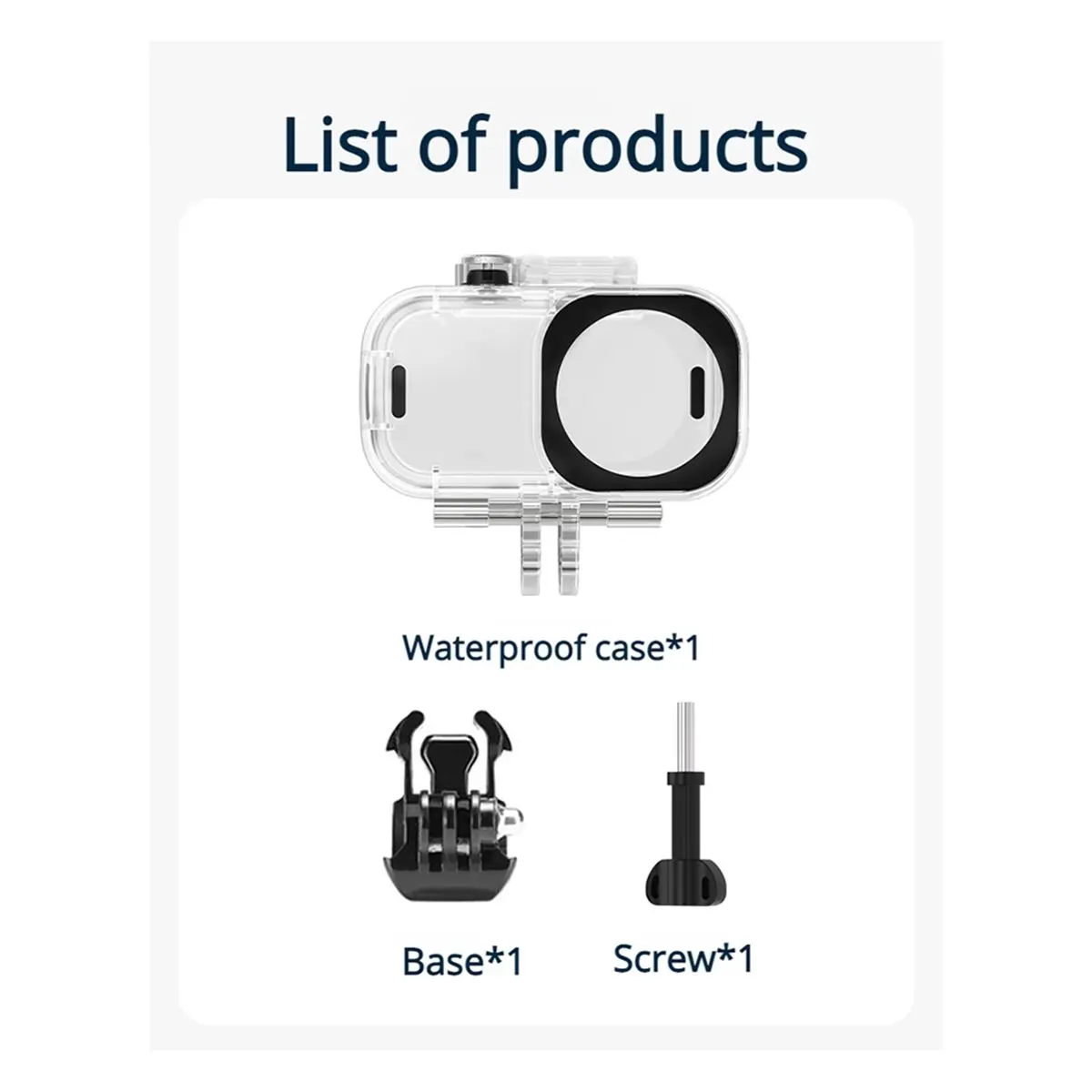 doyme Waterproof Case for DJI Osmo Nano Camera, Diving Protective Sports Camera Housing for Underwater Photography Outdoor
