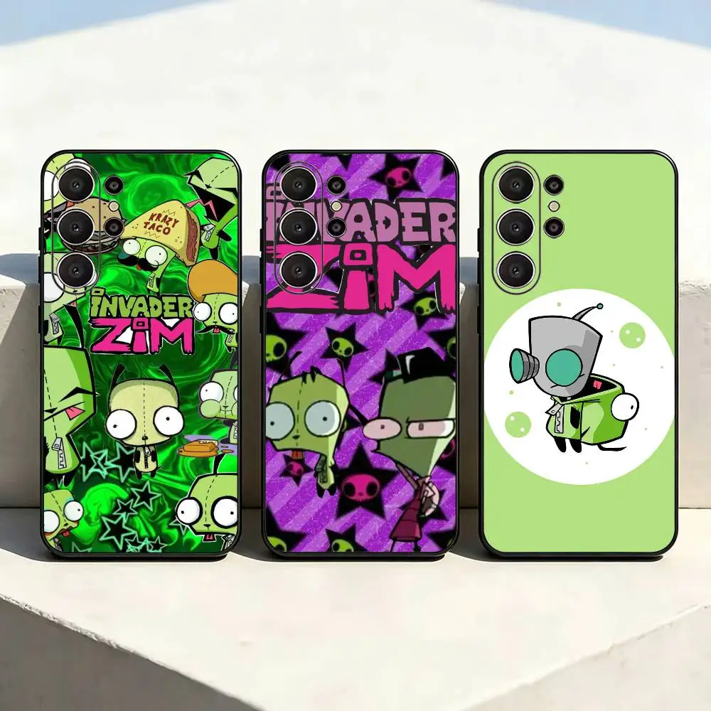 Madness-s Invader Z-Zim Gir-ES Phone Case For Samsung S26,S24,S21,S22,Plus S23,S30,Ultra,S20,Fe,Black Soft Silicone