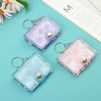 2-inch 20 Pages Mini Photo Album Keychain Small Picture Album Pendant with Keychain  Portable ID Photo Storage Pocket Key Ring