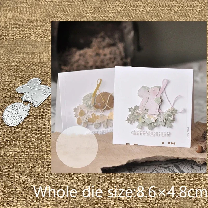 New Design Craft Metal stencil mold Cutting Dies Squirrel hedgehog scrapbook die cuts Album Paper Card Craft Embossing
