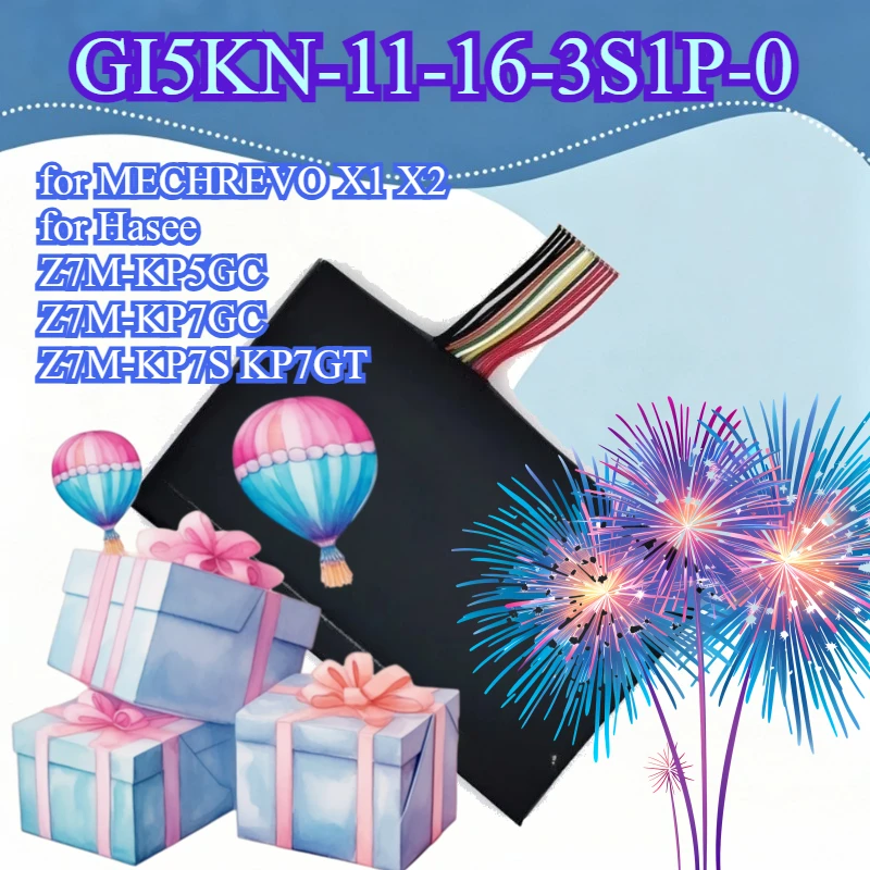

GI5KN-11-16-3S1P-0 GI5KN-00-13-3S1P-0 Laptop Battery for MECHREVO X1 X2 for Hasee Z7M-KP5GC Z7M-KP7GC Z7M-KP7S KP7GT 46.74Wh